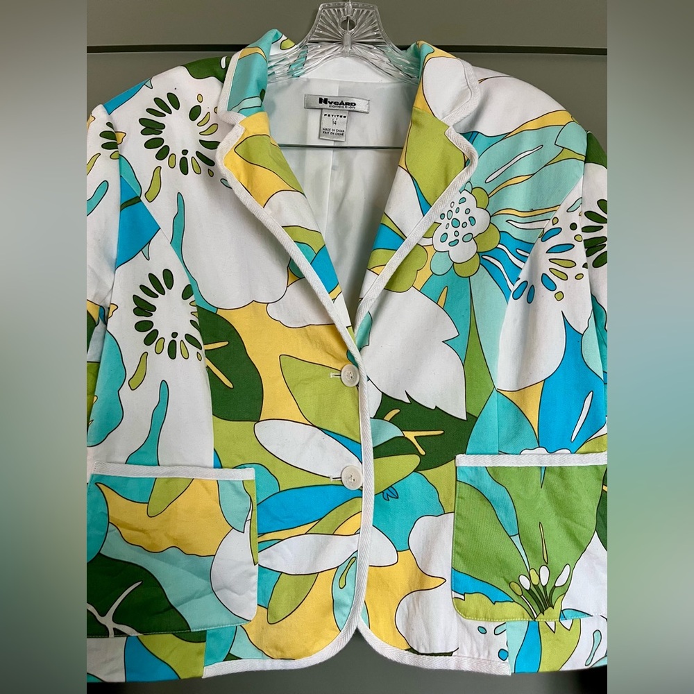 Peter Nygard Retro 60’s Blazer jacket SZ 14 - Picture 3 of 9